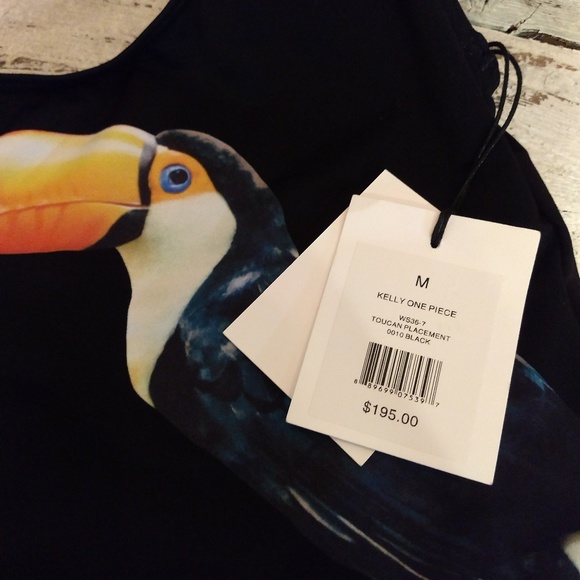 Anthro. Onia Kelly Toucan One Piece Swimsuit - Picture 4 of 7